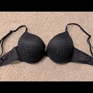 Pink black bra size 34 C